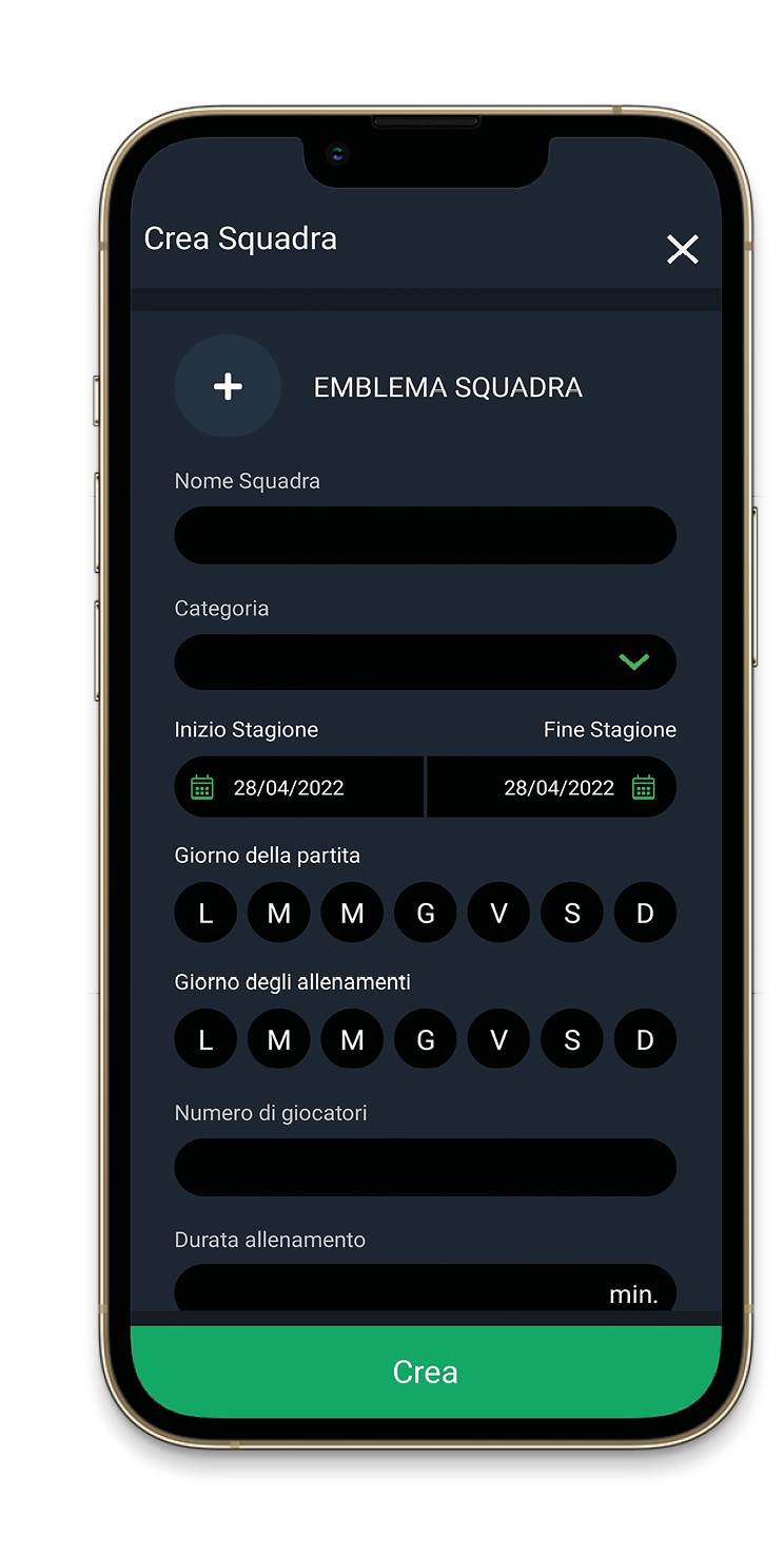 Come creare una squadra con YouCoachApp Come creare una squadra con YouCoachApp