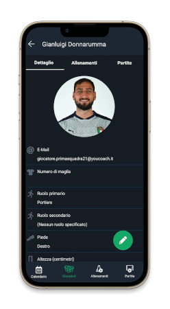 Crea giocatore Donnarumma YouCoachApp Crea giocatore Donnarumma YouCoachApp