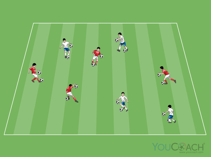 Corrida Cognitiva com Duas Bolas