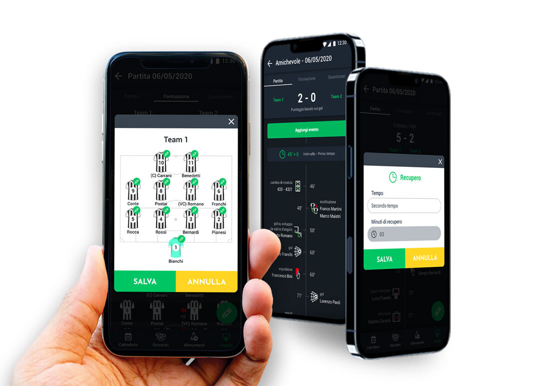 YouCoach app mobile - modifica la formazione